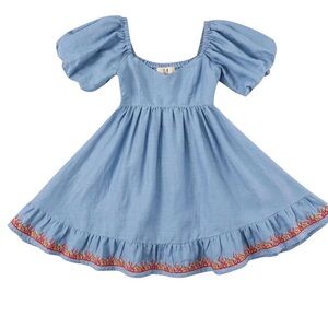 Fashion Brand Company Linen Strega Nona Flaming Linen Dress